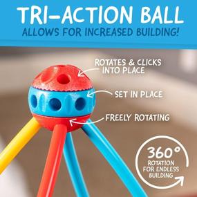 img 1 attached to Стартовый набор STEM Building Toy из 79 предметов: Eezy Peezy Connect N Build Toys для детей