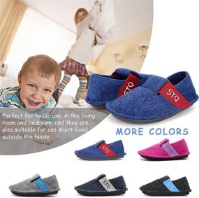 img 3 attached to 👟 STQ KIDS Toddler Slippers - Boys' Shoes for Active Little Feet