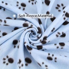img 3 attached to Pack Of 6 Soft Fleece Blankets For Dogs And Cats With Adorable Paw Print Design - Ideal Sleep Mat Pad Bed Cover For Kittens, Puppies And Other Small Pets, 24X28 Inches Each - By Comsmart