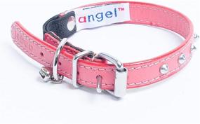 img 3 attached to Angel Pet Supplies Leather Studded Cats ~ Collars, Harnesses & Leashes