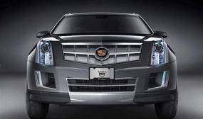 img 1 attached to Рамка номерного знака из нержавеющей стали с логотипом Cadillac из 2 частей