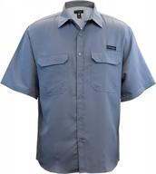 мужская рубашка для рыбалки realtree: пуговицы с короткими рукавами из оленьего рога для рыболовов логотип