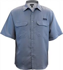img 4 attached to Мужская рубашка для рыбалки Realtree: пуговицы с короткими рукавами из оленьего рога для рыболовов