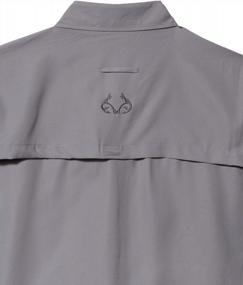 img 2 attached to Мужская рубашка для рыбалки Realtree: пуговицы с короткими рукавами из оленьего рога для рыболовов