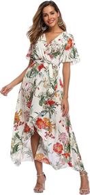 img 4 attached to VintageClothing Womens Floral Summer Dresses Women's Clothing : Dresses