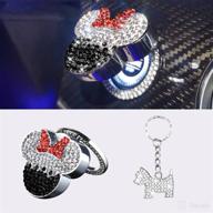 bling car push to start button cover accessories logo