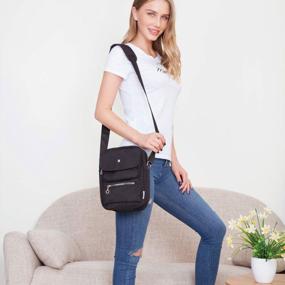 img 3 attached to Stylish And Functional Crossbody Bag For Women: JOSEKO'S Multi-Pocketed Nylon Shoulder Bag For Travel, Passports, And More!