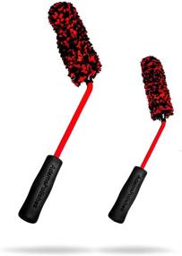 img 4 attached to 🔧 Adam's Angled Wheel Detailing Brush - Car Cleaning Brush for Wheels and Rims, Use with Wheel Cleaner, Rim Cleaner, and Chrome Cleaner, Car Wash Brush for Removing Brake Dust from Barrels and Hard-to-Reach Areas (Bundle)