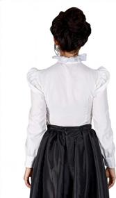 img 2 attached to Викторианская кружевная блузка Reminisce Edwardian со шнуровкой