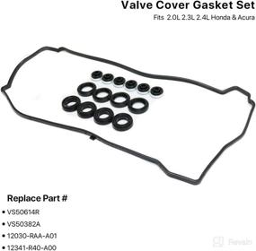 img 2 attached to Valve Cover Gasket Set 12341 R40 A00