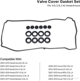 img 3 attached to Valve Cover Gasket Set 12341 R40 A00