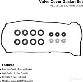 img 1 attached to Valve Cover Gasket Set 12341 R40 A00