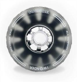 img 1 attached to IWONDER Discovery Cloud Wheels 120Mm - Patented Damping Foam Core, Translucent Urethane, All-Terrain Off-Road, Compatible With Electric Skateboards (Not Suitable For Hub Motors)