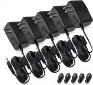 5-pack chanzon 12v 2a 24w ul перечисленный ac dc импульсный адаптер питания для камеры видеонаблюдения светодиодные ленты логотип