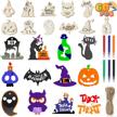 steford halloween unfinished watercolor decorations logo