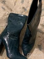 img 1 attached to Stylish Women'S Chunky Heel Mid-Calf Boots With Snakeskin And Crocodile Patterns For Easy Pull-On review by Joshua Overacre