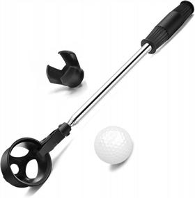 img 4 attached to Stainless Telescopic Extendable Golf Ball Retriever By Prowithlin With Grabber Claw Sucker Tool For Water Retrieval – Perfect Golf Gift For Men