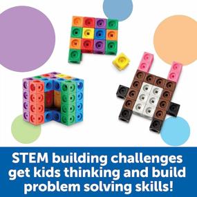 img 2 attached to 🧮 STEM Explorers MathLink Builders: 100-Piece Math Activity Set for Kids, Ages 5+, Kindergarten STEM Activities and Games with Mathlink Cubes