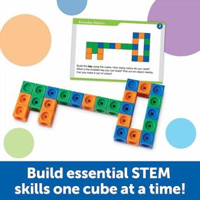 img 3 attached to 🧮 STEM Explorers MathLink Builders: 100-Piece Math Activity Set for Kids, Ages 5+, Kindergarten STEM Activities and Games with Mathlink Cubes