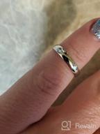 картинка 1 прикреплена к отзыву 💍 Комплект классических гладких колец-обещаний: серебряные обручальные кольца с покрытием, удобные тонкие кольца для женщин и мужчин от Cody Howard