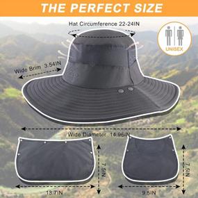 img 3 attached to Waterproof Fishing Hat With UV Protection - Dapaser Men'S Women'S Wide Brim Bucket Hat With Face Cover & Neck Flap For Sun Protection And Comfortable Outdoor Activities