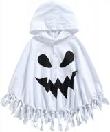 костюм на хэллоуин для маленьких девочек и мальчиков - накидка с капюшоном и шарфом в виде тыквы emmababy, куртка с капюшоном большого размера, костюм для косплея логотип