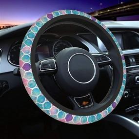img 1 attached to BLUBLU Неопреновый противоскользящий чехол на руль автомобиля