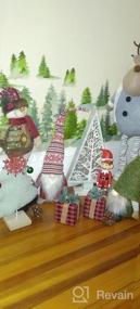 img 6 attached to Шведский томт ручной работы, праздничный гном Funoasis, украшения для рождественских эльфов, идеальные подарки на день благодарения - очаровательные шведские гномы томте с красными полосами, размером 19 дюймов