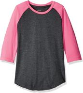 soffe girls baseball heather small girls' clothing and active logo