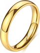 comfort fit gold titanium wedding band with polished dome finish in 2mm, 4mm, or 6mm width - available in sizes 3-13.5, by tigrade logo