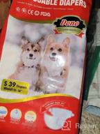 img 1 attached to Say Goodbye To Mess: Dono Super Absorbent Dog Diapers For Females With Flash Dry Gel Technology For A Leak-Proof Fit! review by Paul Dye