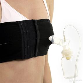 img 3 attached to 👙 Abergele Strapless Breast Pump Bra: Hands-Free Pumping Band Nursing and Expression Bustier - 100% Cotton with Three Position Hook and Eye Closure