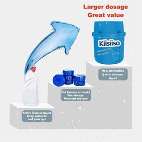 img 2 attached to 🚽 KIISIISO Toilet Bowl Cleaners (6 Bottles PACK): Long-Lasting Tablets for 6 Months' Supply