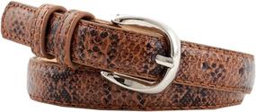 img 1 attached to Monique Vintage Snakeskin Leather Waistband Women's Accessories via Belts