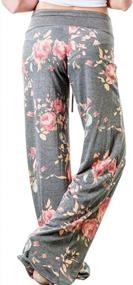 img 2 attached to 👖 Женские удобные варенки CCKO: повседневные и растяжимые пижамные брюки с завязкой, широкие штаны для всех сезонов.
