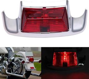 img 2 attached to Rear Fender Tip LED Light Compatible With Electra Glide 1980-2013 Heritage Softail Classic FLSTC 1986-2008 Red