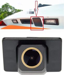 img 3 attached to 📷 High Definition Golden Rear View Camera for Mazda 3 Mazda3 Axela Sedan BM 2014~2018 - Night Vision, Waterproof, HD 1280x720p Quality, 3rd Generation Backup Camera