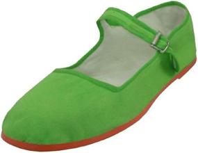 img 1 attached to Cotton Mary Jane Ballet Flats For Women: Stylish China Doll Shoes