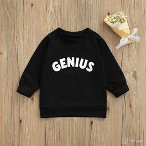 img 2 attached to Одежда для младенцев Letter Pullover Sweatshirt