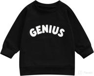 одежда для младенцев letter pullover sweatshirt логотип