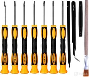 img 4 attached to 🔧 Xbox Game Repair Screwdriver Set Kit for Xbox One, Xbox 360, and PS5 - Torx Security T6 T8 T9 T10 Phillips PH00 PH2, ESD Tweezers, Pry Opening Tools - Xbox Screwdriver Kit