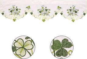 img 2 attached to Spruce Up Your Kitchen Decor With Simhomsen'S St. Patrick'S Day Irish Clover Curtain Valance - 57" X 15