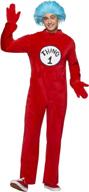 deck out in style with officially licensed spirit halloween adult thing 1 and 2 dr. seuss costume logo