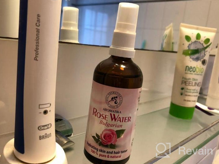 img 1 attached to Aromatika'S Pure & Natural Bulgarian Rose Water - Hydrate & Nourish Your Skin With This Floral Fragrance, 3.4 Oz Glass Spray Bottle For All Skin Types review by Blake Giordano