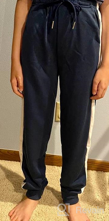 img 1 attached to 👖 Boyoo Boy's Sweatpants - Youth Drawstring Joggers Pants with Side Stripe - Active Sports Leggings Track Pants for Kids Ages 5-14Y review by Tony Trotter