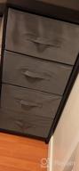 img 1 attached to Organize Your Bedroom With YOUDENOVA 4 Drawer Dresser - Fabric Chests Of Drawers For Clothes Storage & Closet Organizers, Grey review by Johnnie Trimble