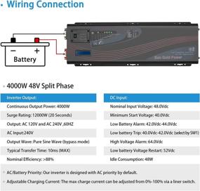 img 1 attached to SUNGOLDPOWER UL1741 4000W 48Vdc Pure Sine Wave Inverter with Battery Charger - Off-Grid 12000W Peak Power