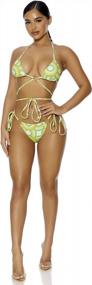 img 1 attached to Unleash Your Beachy Side With Forplay'S Saint Lucia Bikini Set For Women