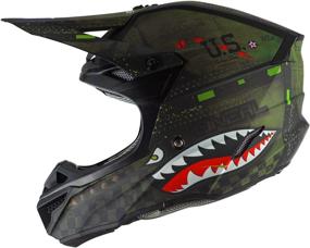 img 4 attached to O'Neal 0628-003 5SRS Adult Helmet Warhawk (Black/Green, MD): Sleek & Reliable Headgear for Ultimate Protection