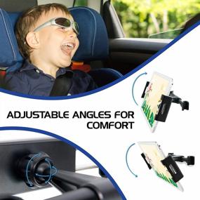 img 1 attached to Randconcept Car Headrest Tablet Mount: Keep Your Kids Entertained In Style